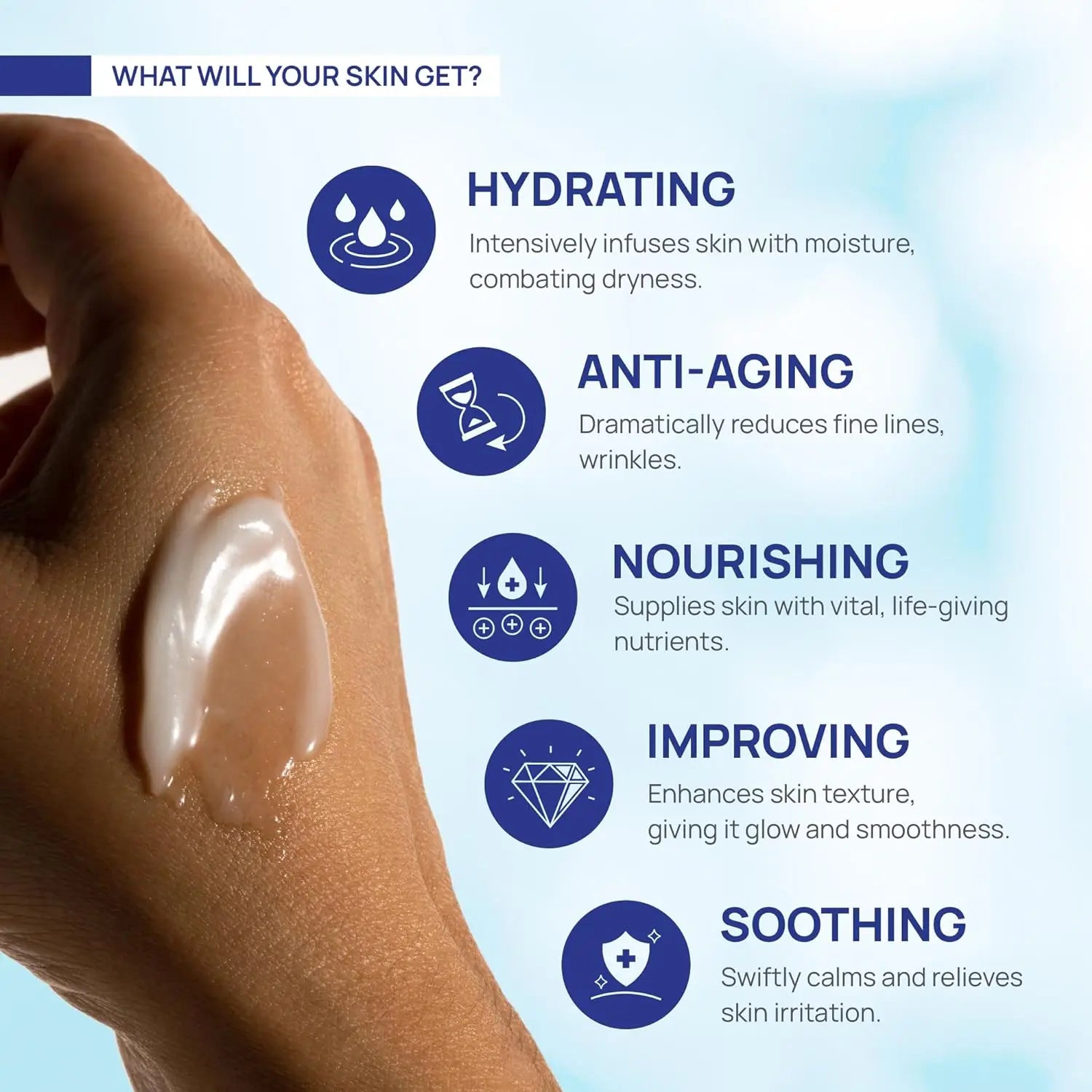 Retinol Cream for Face with Hyaluronic Acid, Day-Night Anti-Aging Moisturizer Collagen Cream for Face Reduces Wrinkles, Dryness Peaceful Pleasures Health and Wellness