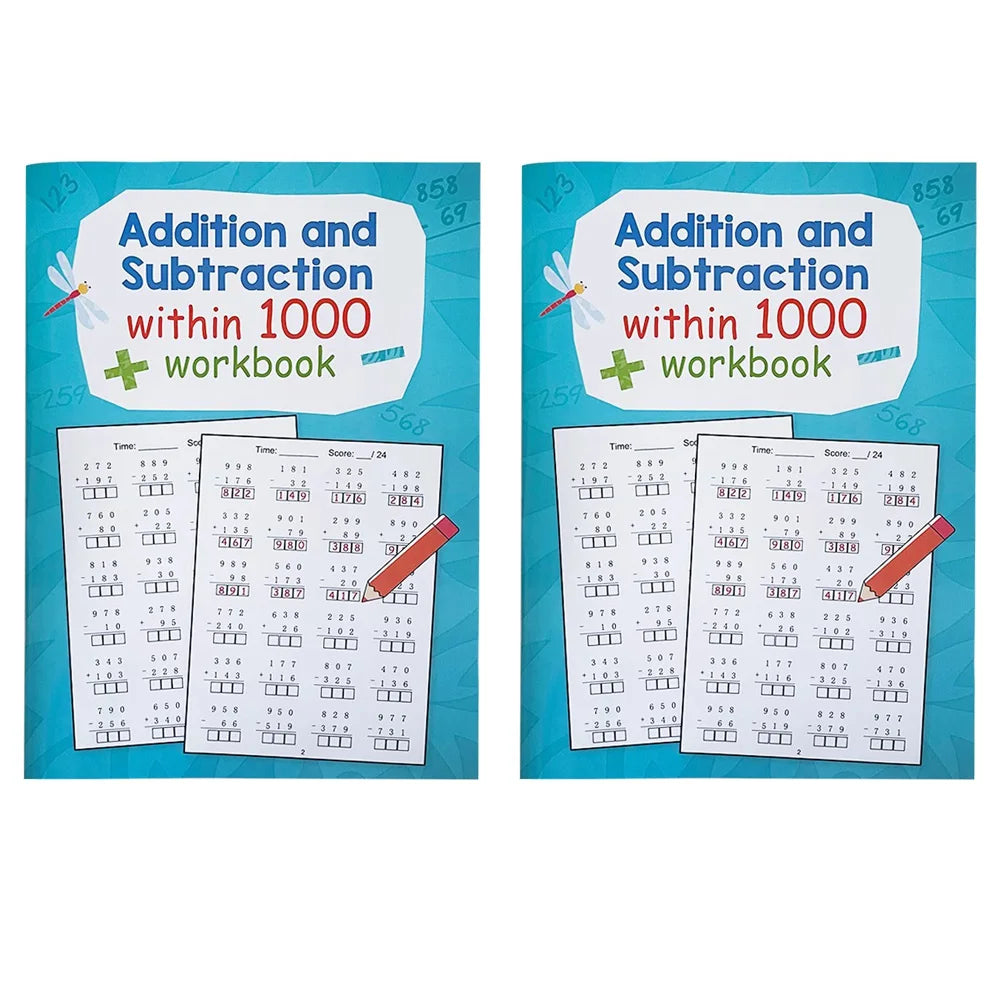 Addition Subtraction Within 1000 Maths Workbook Primary School