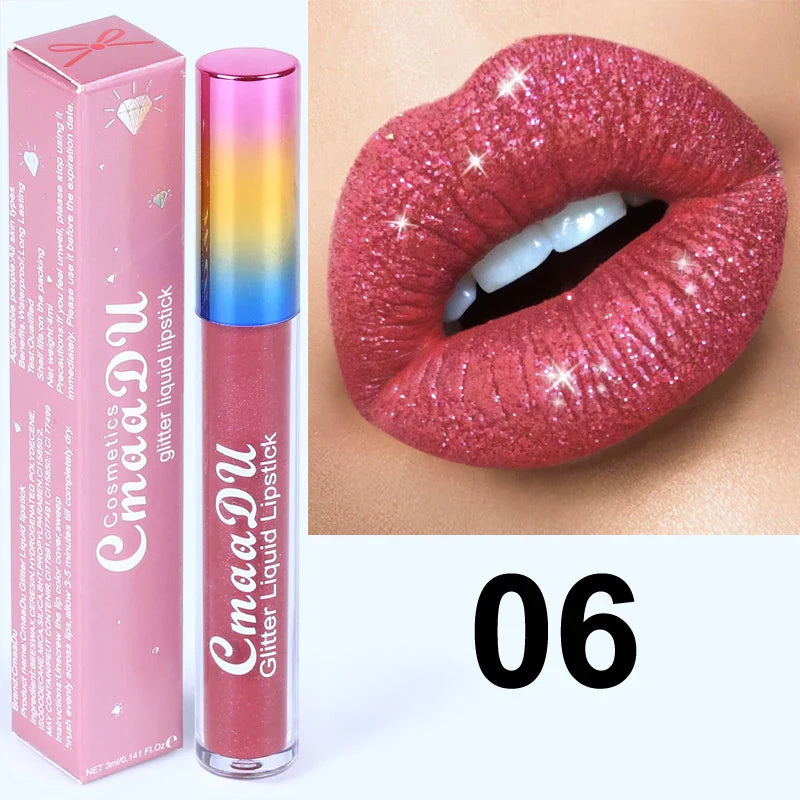 Cmaadu Shimmer Glitter Lip Gloss – Plumping, Waterproof & High Shine