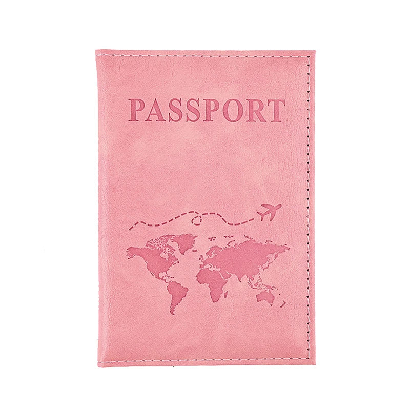 PU Leather Passport Holder – Slim Unisex Travel Wallet & Card Case