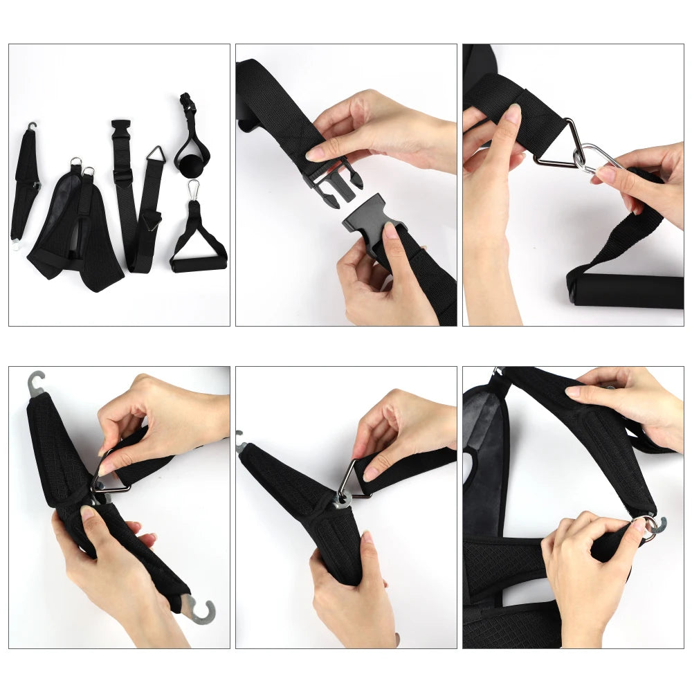 Hanging Cervical Neck Tractor Adjustable Cervical Spine Traction Belt Hammock Neck Stretcher Chiropractic ine Correction Brace Peaceful Pleasures Health and Wellness