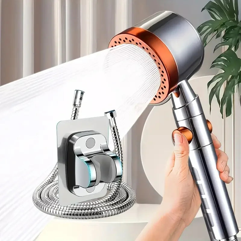 5-Mode High Pressure Handheld Shower Head with Filter & Stop