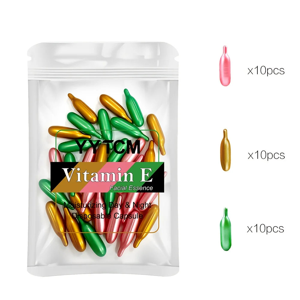 Vitamin E Essence Capsules – Hydrating Face Serum | 30 Capsules