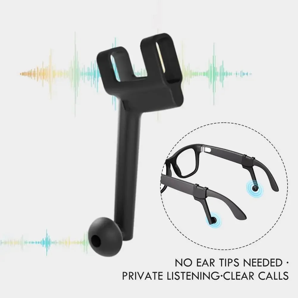 Silicone Sound Guide Tube for Meta RayBan Skyler Glasses Sound Concentrator Smart Glasses Sound Enhancement Accessories Peaceful Pleasures Health and Wellness