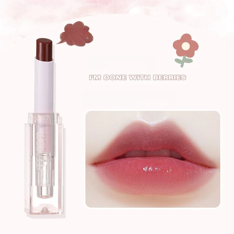 2pcs 03# Color-Changing Lip Balm Gifts for Women Moisturizing and Hydrating Lip Primer Gradient Lipstick Peaceful Pleasures Health and Wellness