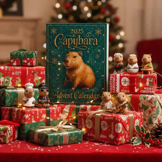 Capybara Advent Calendar – 24 Acrylic Christmas Ornaments Advent Calendar Ornaments Oasis Select