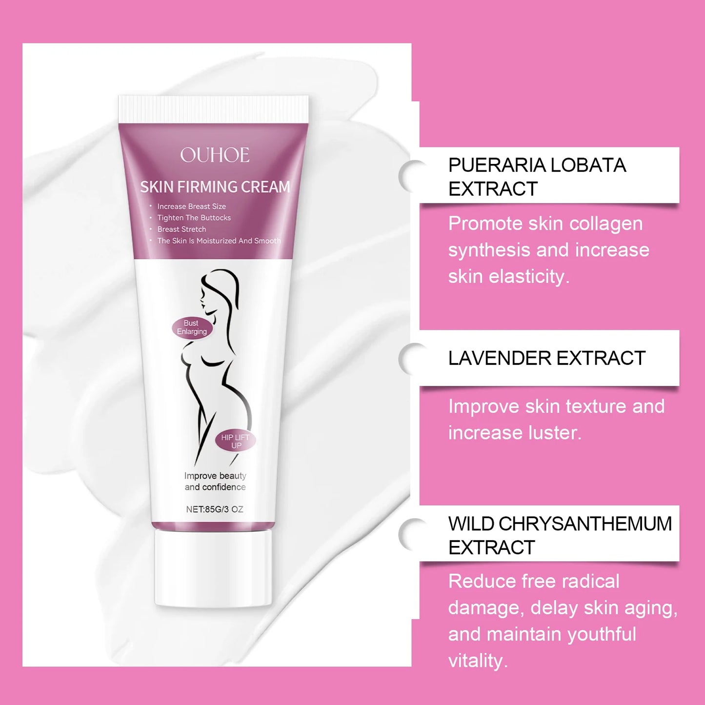 Breast & Hip Firming Cream – Lifts, Shapes & Hydrates Skin
