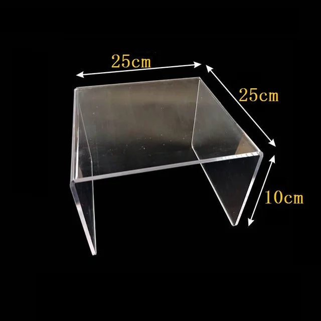 U-Shape Acrylic Display Risers – 15 Sizes for Jewelry & Figures