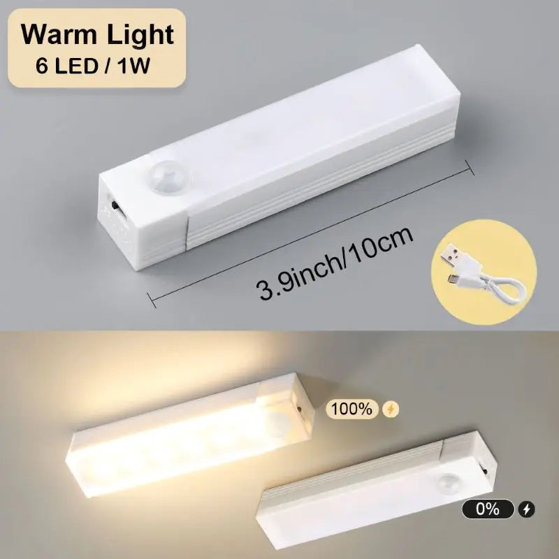 RUNTOIN LED Motion Sensor Light USB Rechargeable Wireless