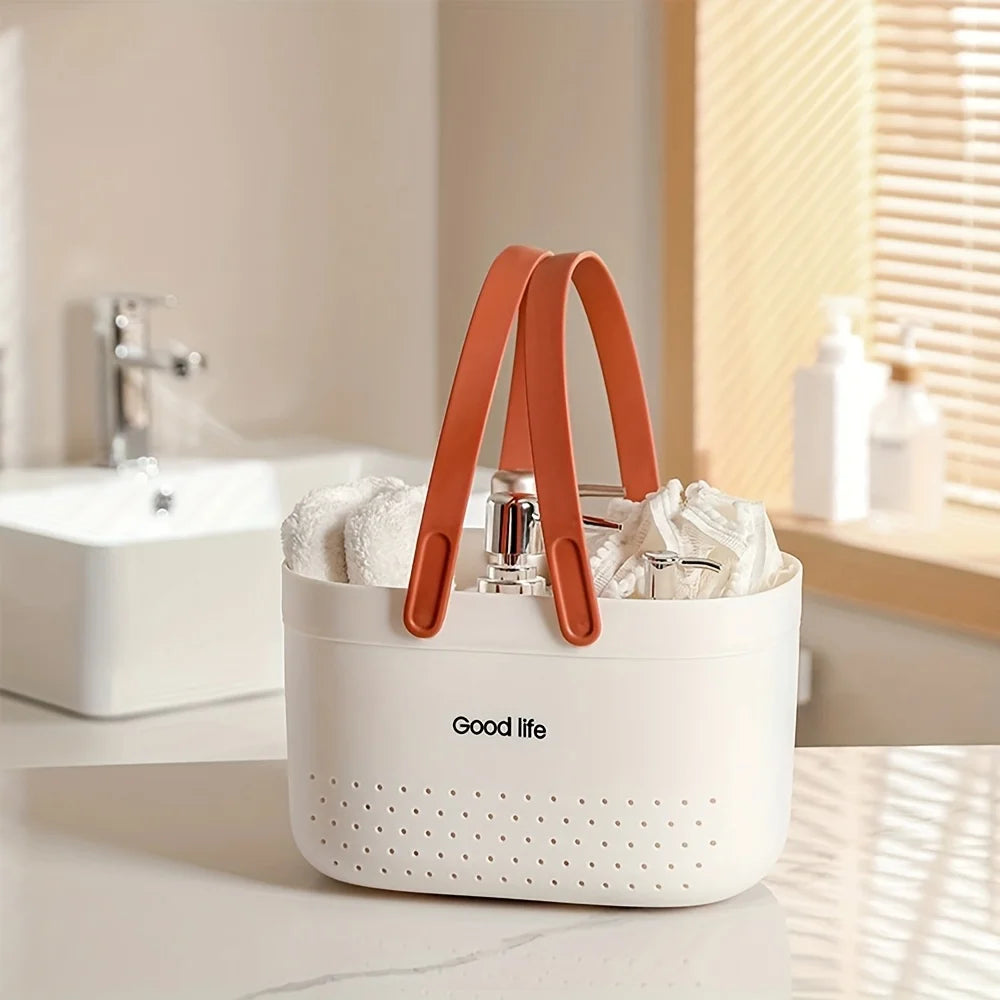 Portable Shower Caddy Basket with Handles | Plastic Storage Tote
