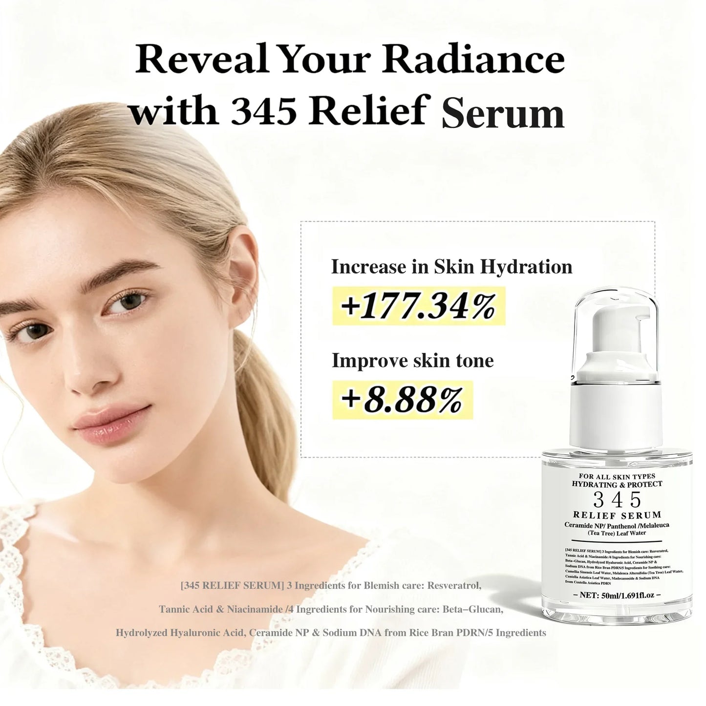 Hydrating Face Essence Serum – All Skin Types, 50ml