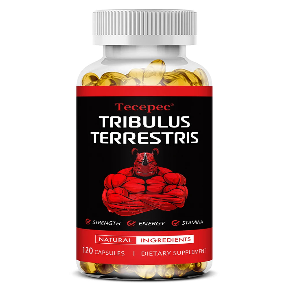 Tribulus Terrestris Extract Capsules - with Maca,Ashwagandha - Energy, Endurance & Natural Energy,Non-GMO Peaceful Pleasures Health and Wellness 120 count-1 bottle