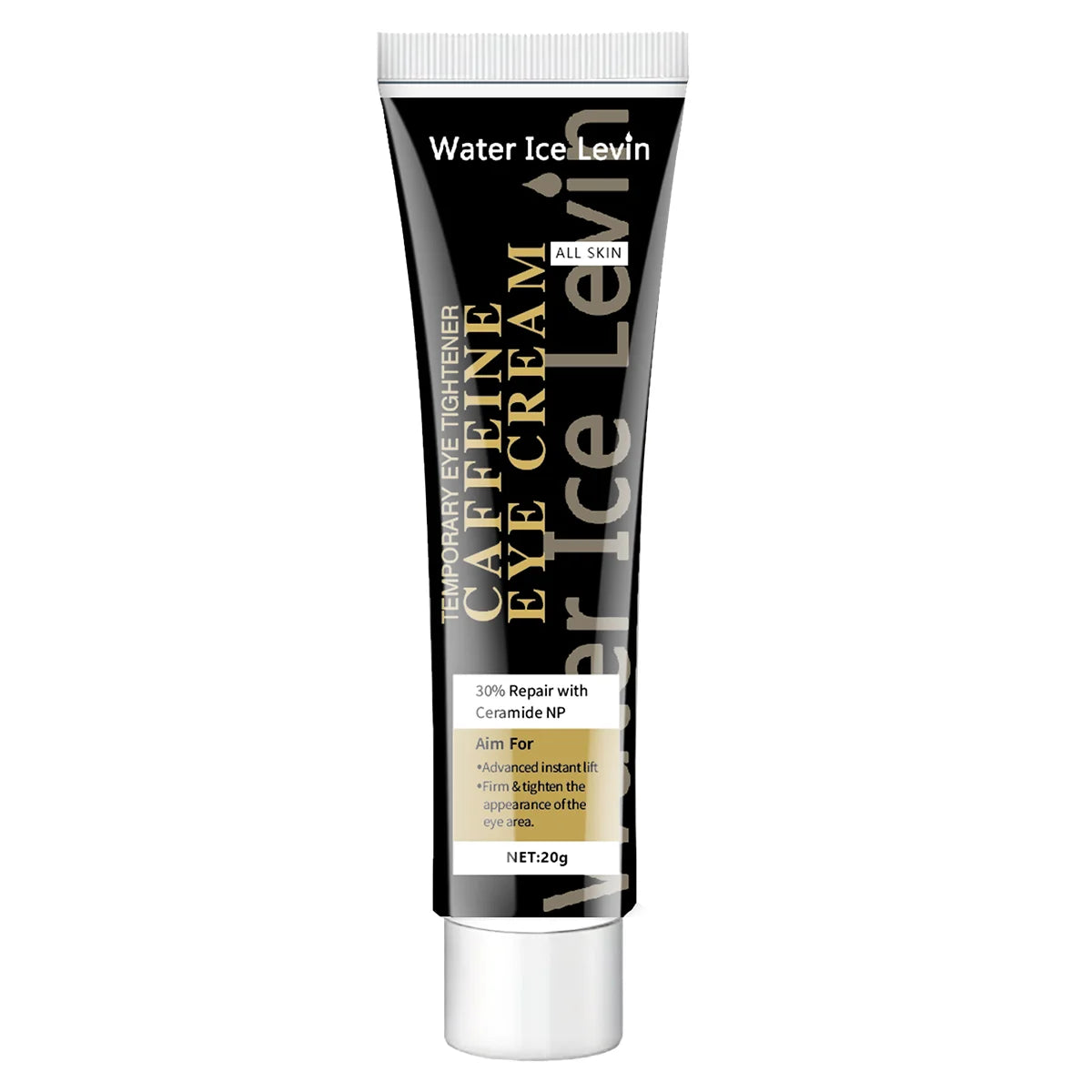 Caffeine Eye Cream – Brighten, Firm & Hydrate Under Eyes Eye Serum Cream Peaceful Pleasures Health and Wellness A bottle