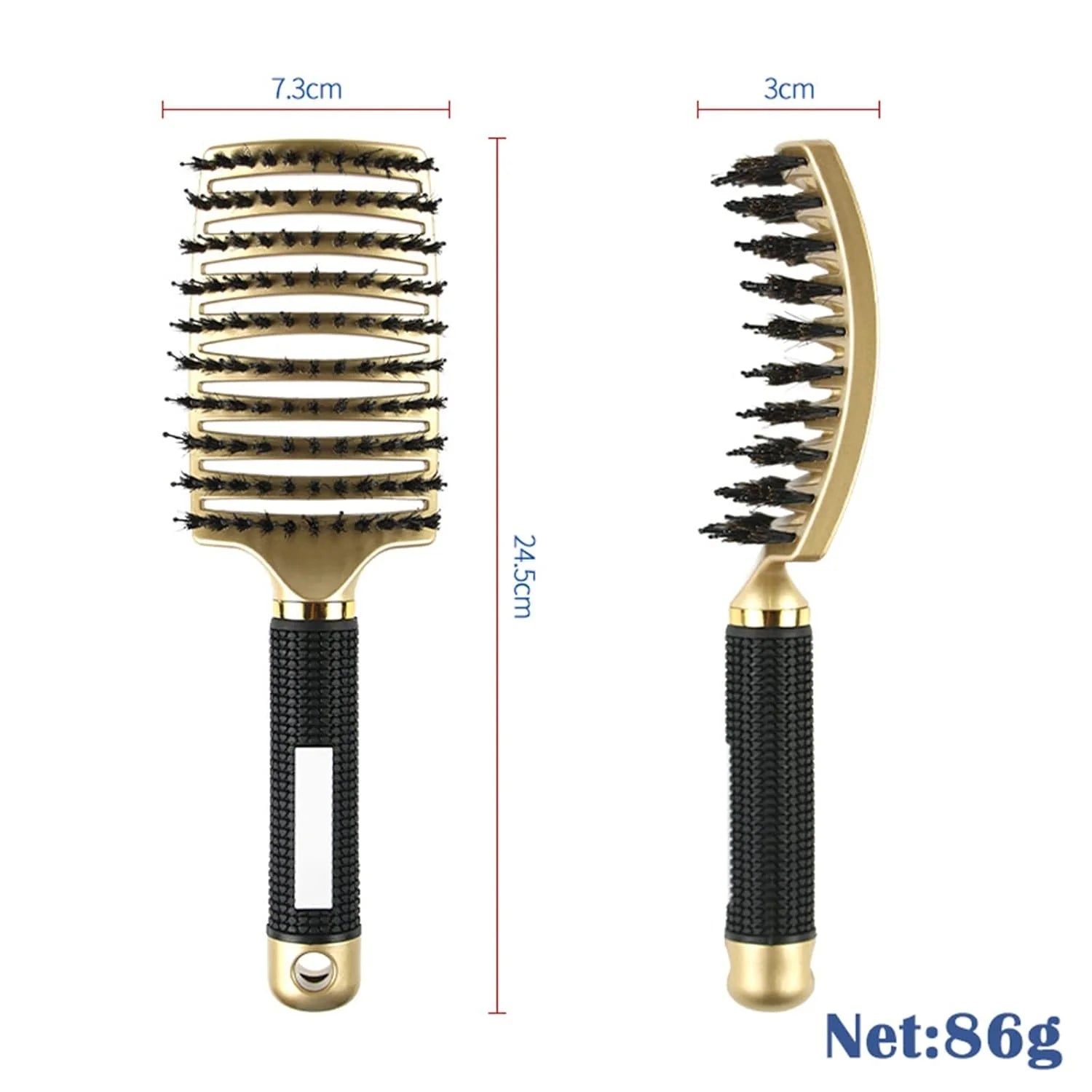 Salon Hairdressing Nylon Bristle Massage Comb for Women Wet Curly Hair Styling Tool, Suitable for Wet Hair Styling and Daily Use Peaceful Pleasures Health and Wellness