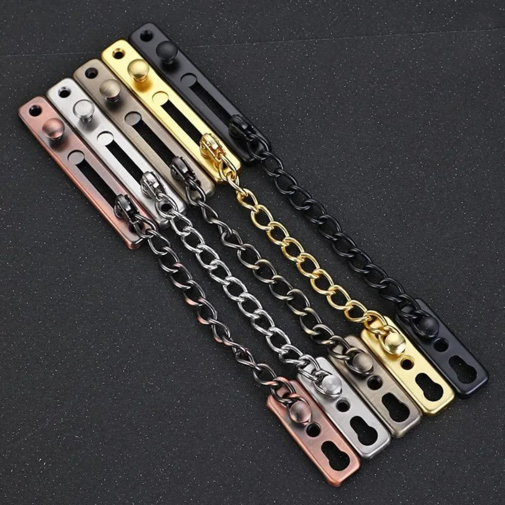 Stainless Steel Key Anti-theft Chain for Hotel Room Door Thickened Stainless Steel Key Anti-theft Chain Sliding Reverse Chain Peaceful Pleasures Health and Wellness