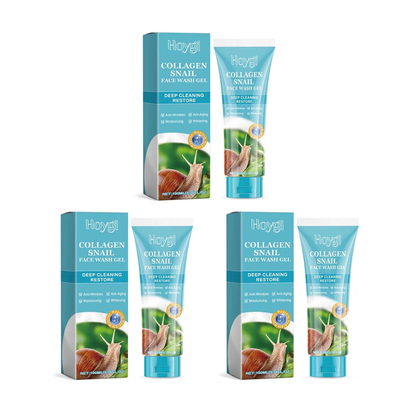 Collagen Snail Cleansing Gel – Pore-Minimizing Facial Cleanser