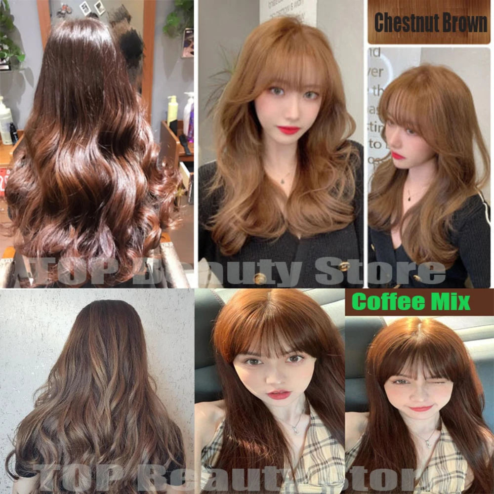 Pure Natural Herbal Hair Dye Shampoo 5 Minutes Change Hair Color Non-irritating Repair Gray White Fashion Hair Care Women Men Peaceful Pleasures Health and Wellness