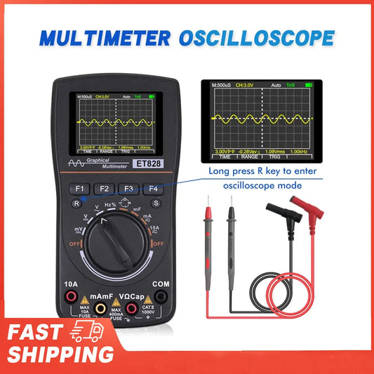 Intelligent Graphical Digital Oscilloscope 2 in1with 4 Inches Screen Peaceful Pleasures Health and Wellness