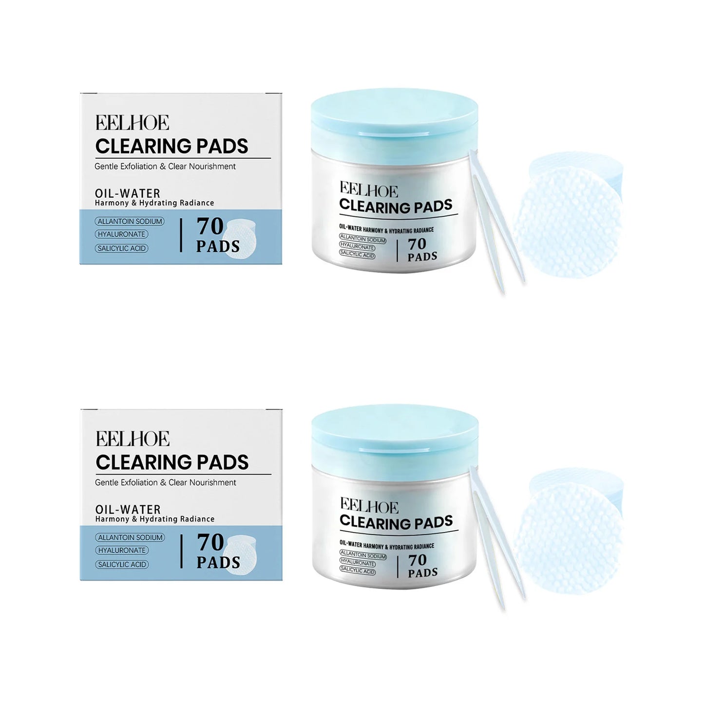 Salicylic Acid Toner Pads – Exfoliating & Acne Treatment 70pk
