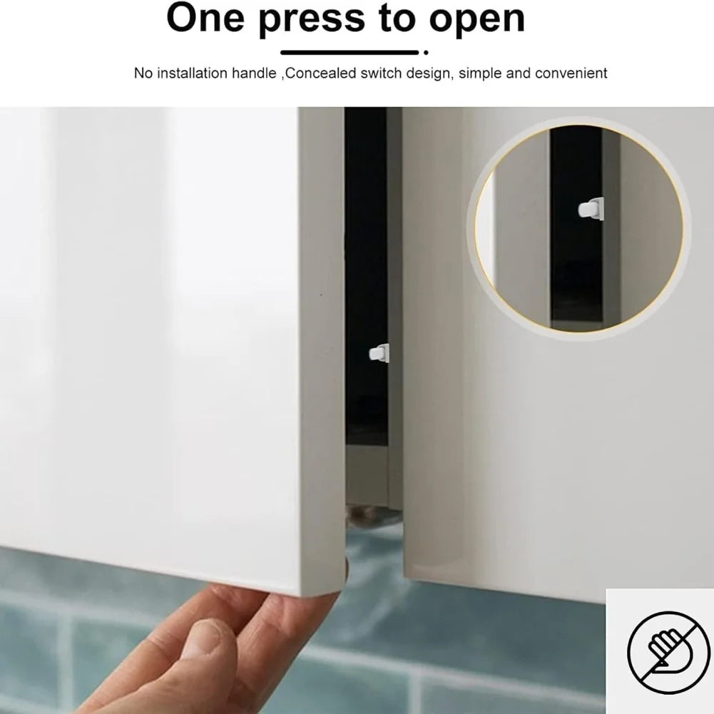 Cabinet Push Open Door Catches Soft Close Retrofitting Pressure