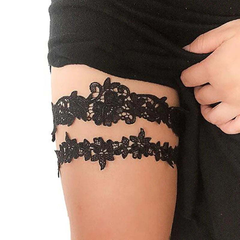 Leg Rings Ladies Bridal Lace Stocking European and American Wedding Accessories Sexy Charming Garters Elastic Leg Rings Peaceful Pleasures Health and Wellness