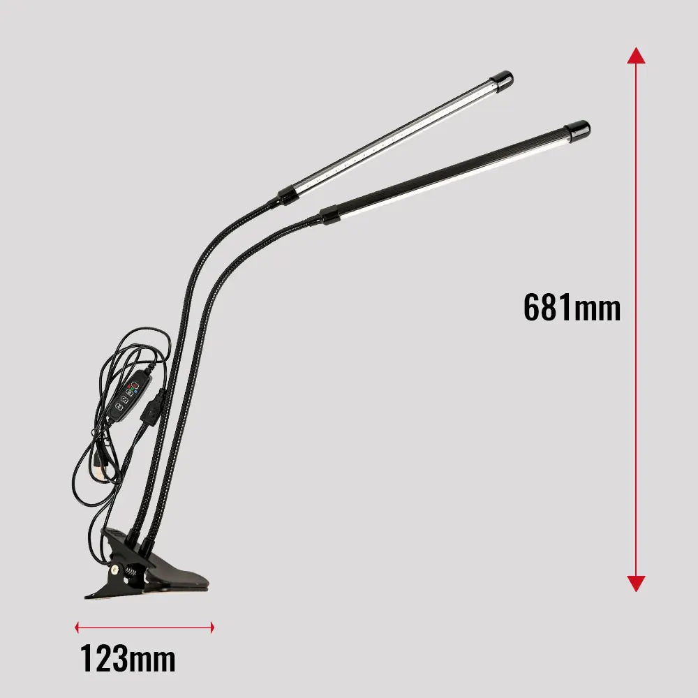 New Portable dual head plant light professional growth light full spectrum plant light plant light LED growth light Peaceful Pleasures Health and Wellness