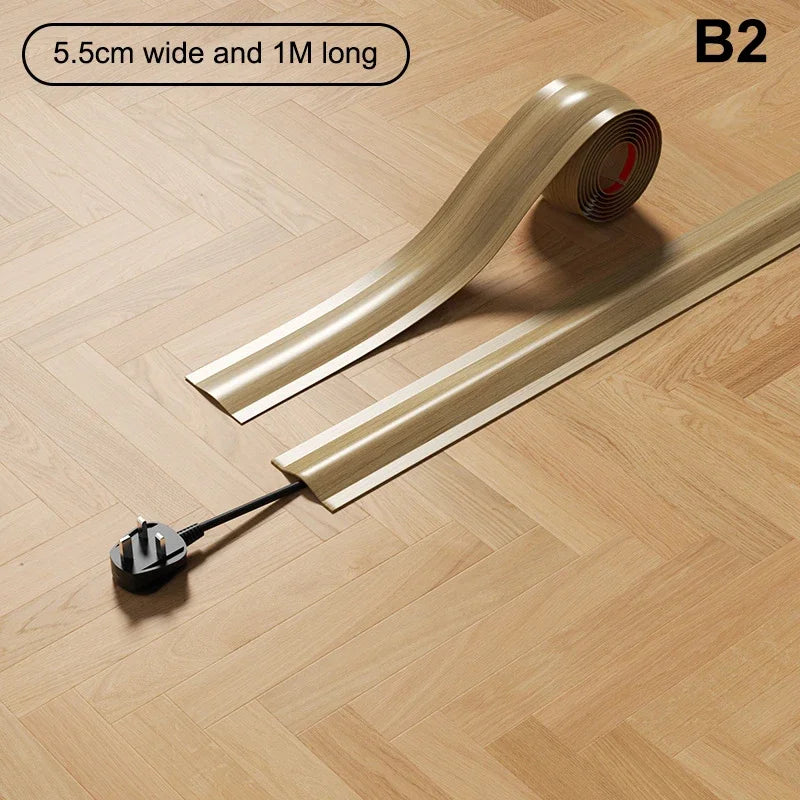 Soft PVC Floor Cord Cover | Cable Hider Wire Protector Floor Cable Hider Peaceful Pleasures Health and Wellness A11
