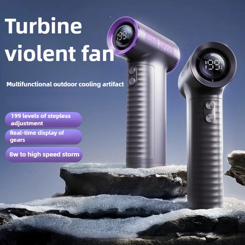URGGU M72 8000mAh Portable Handheld Turbine Fan – High Speed