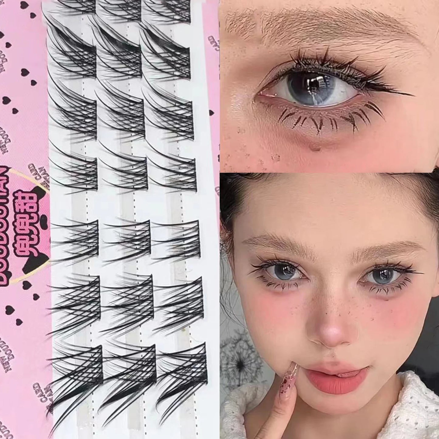 DIY Cluster False Lashes – Wispy Fly Fish Tail Style