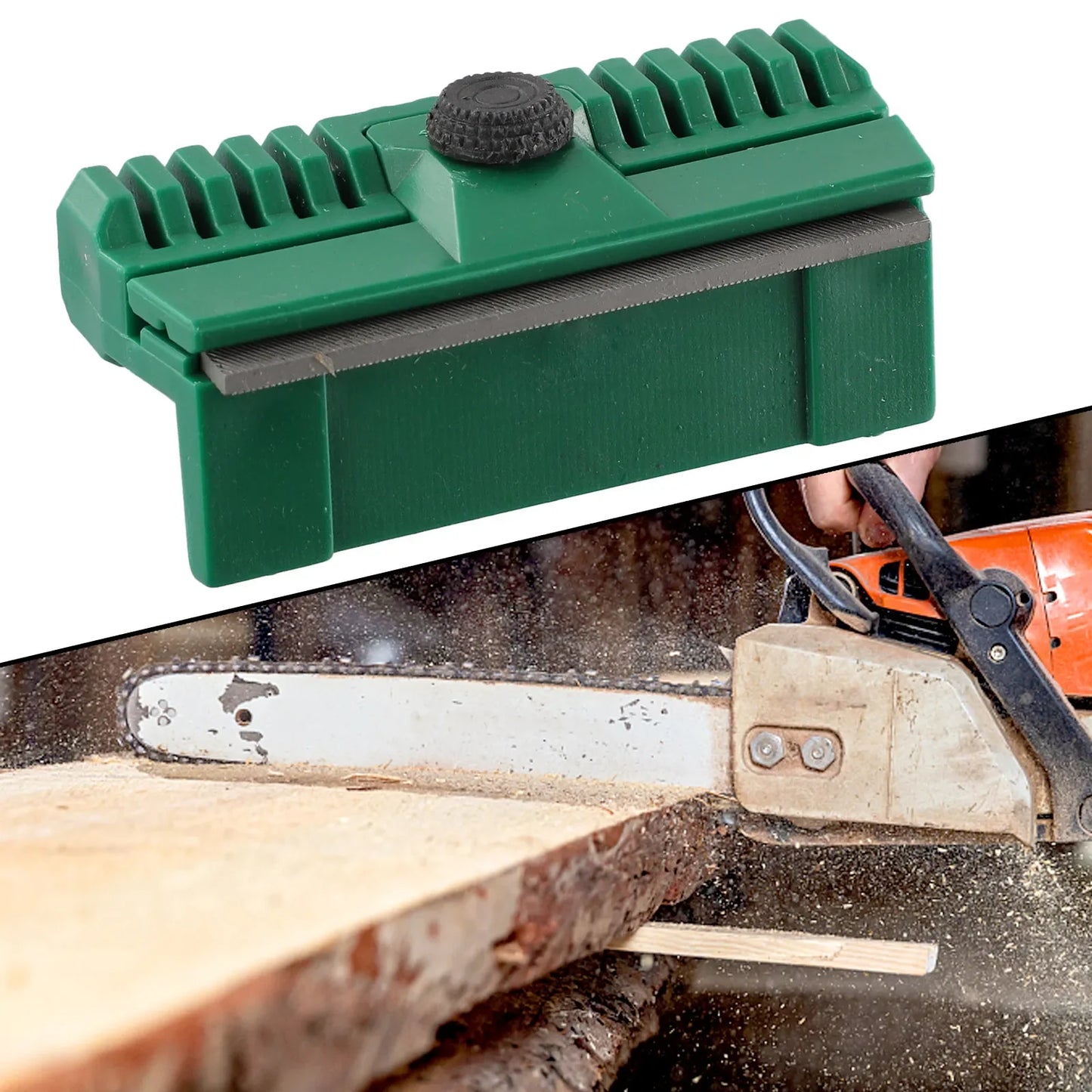 Chainsaw Guide Bar Rail Dresser & Chain File Repairer Tool