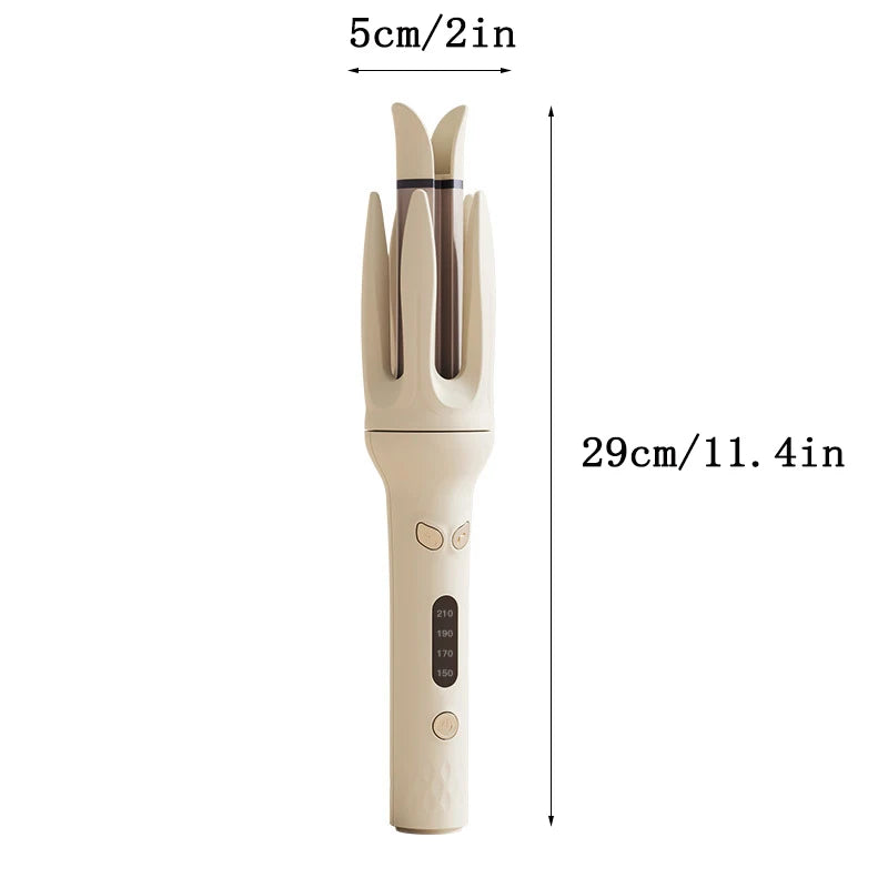 Automatic curling iron, 28 mm barrel, 4 temperature modes, negative ion generator, smart timer and sensor（U.S. Plugs） Peaceful Pleasures Health and Wellness
