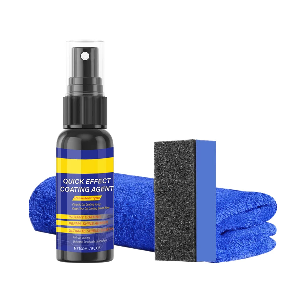 Car Coating Spray Quick Effect Coating Agent Coat Car Wax Car Scratch Wax Coating Spray Oil Film Emulsion Glass Cleaner Peaceful Pleasures Health and Wellness 30ml set