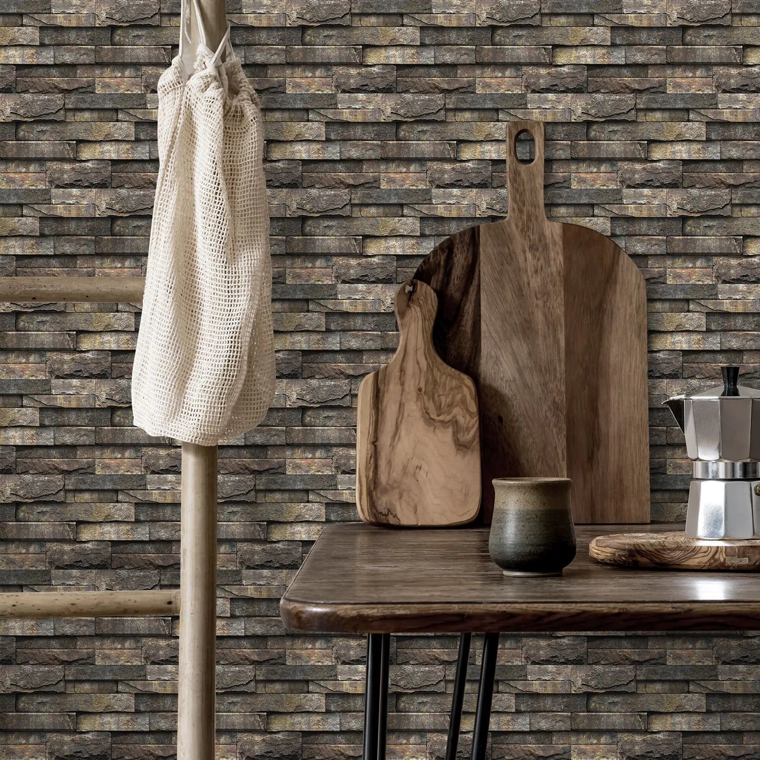 New stone-patterned crystal self-adhesive wall film for kitchen and bathroom, waterproof and moisture-proof wallpaper Peaceful Pleasures Health and Wellness
