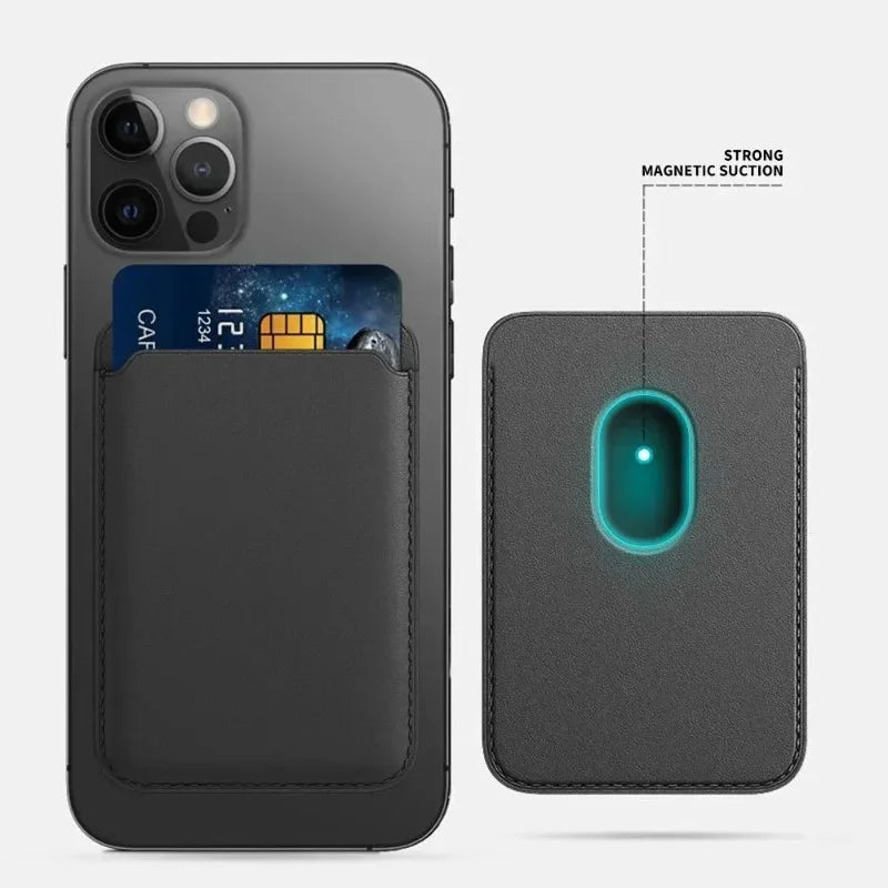 2026 Top Selling！Phone Accessories Magnetic Wallet Holder Leather Case For iPhone13/12/14/15/16/17 Pro Max Phone Card Holder Peaceful Pleasures Health and Wellness