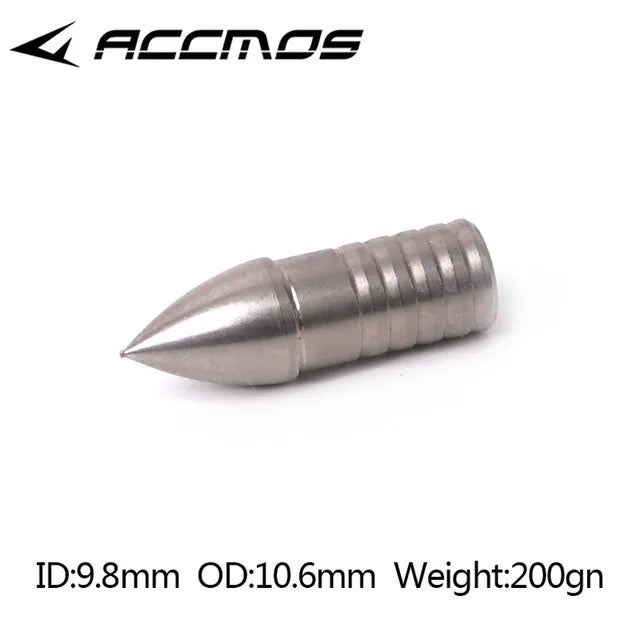 Archery ID3 2 4 5 6 8 0 Stainless Steel Insert Arrowhead Point Tips