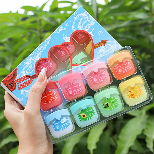 SADOER Natural Lip Balm Set – Moisturizing & Anti-Cracking Lip Balm Set Peaceful Pleasures Health and Wellness 8pcs kit