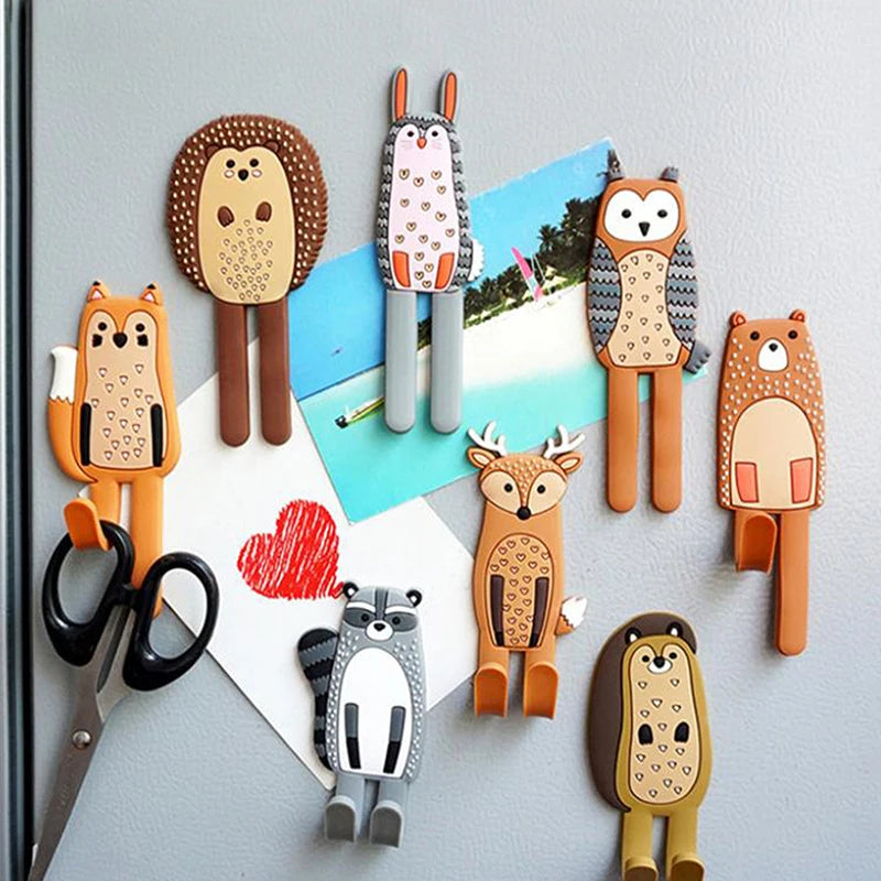 Cute Animal Magnetic Hook – Fridge Magnet Key & Coat Hanger Magnetic Storage Hook Peaceful Pleasures Health and Wellness