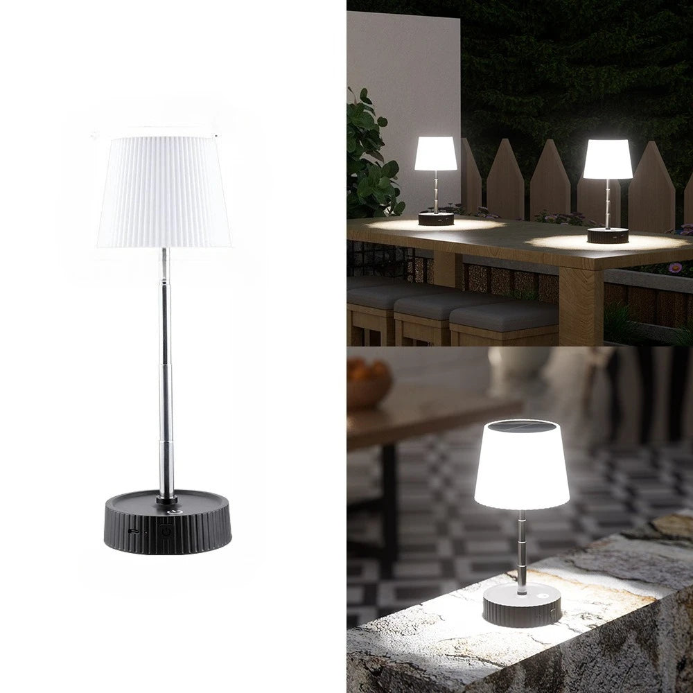 Solar Desk Lamp USB Rechargeable Waterproof Camping Light