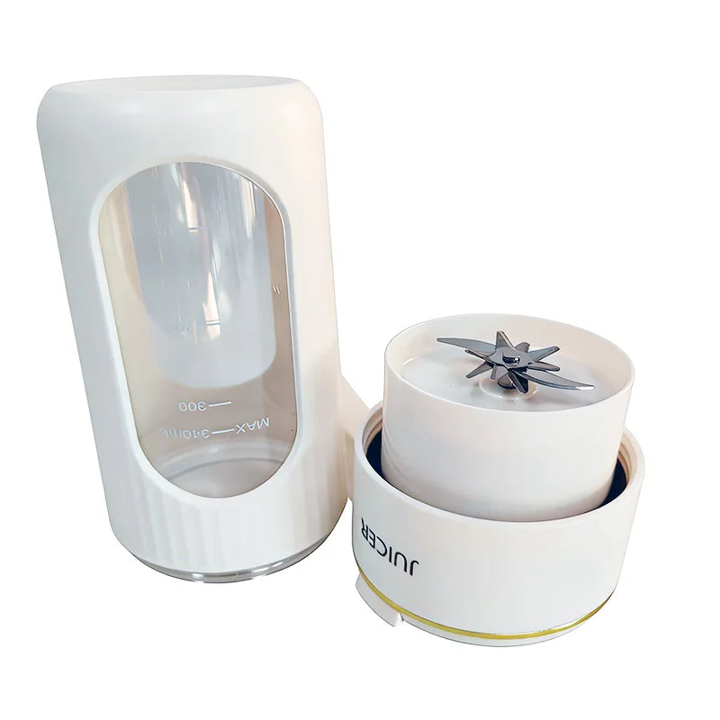 Portable mini electric juicer with stainless steel blade, home USB-charging juicer, new type of small fruit blender Peaceful Pleasures Health and Wellness
