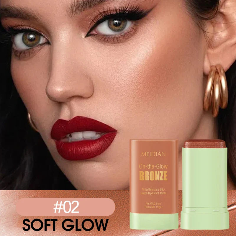 Waterproof Powder Blush Stick – Long-Lasting Vibrant Color