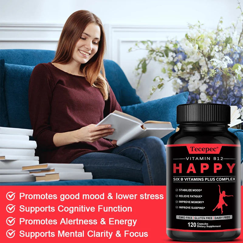 Vitamin B12 – Dietary Supplement, Supports Energy Metabolism, Mental Clarity, and Nervous System Health – Easy To Swallow Peaceful Pleasures Health and Wellness