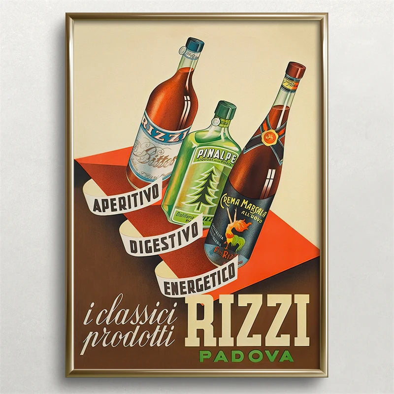 Vintage Beer and Cigarette Rodeo Poster Print Canvas Painting Wall Art Picture for Retro Bar Living Room Home Decoration Peaceful Pleasures Health and Wellness J0093-8 50x70cm
