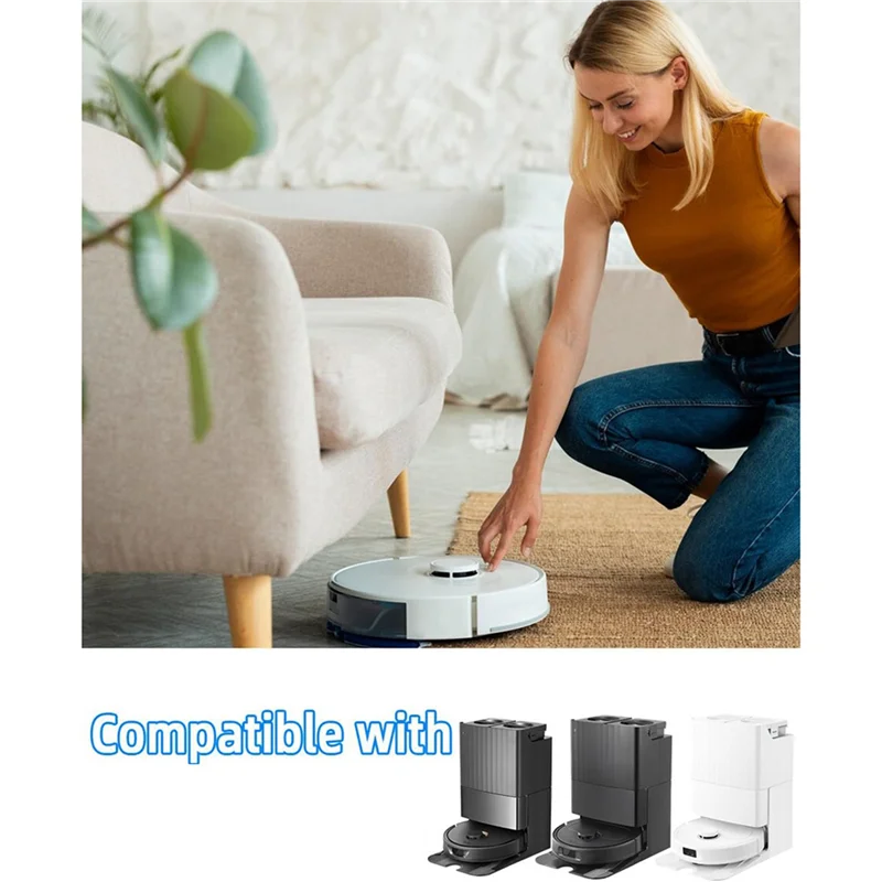 A36T-2 Set For Roborock Q Revo PRO/Q Revo S/Q Revo Maxv Robot Vacuum Parts Main Side Brush Hepa Filter Mop Cloth Dust Bags Peaceful Pleasures Health and Wellness