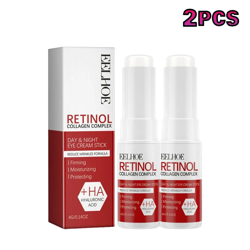 Retinol Eye Cream Stick Removing Dark Circles Under the Eyes Remove Eye Bags Moisturizing Firming Skin Eyes Care Peaceful Pleasures Health and Wellness 2pcs