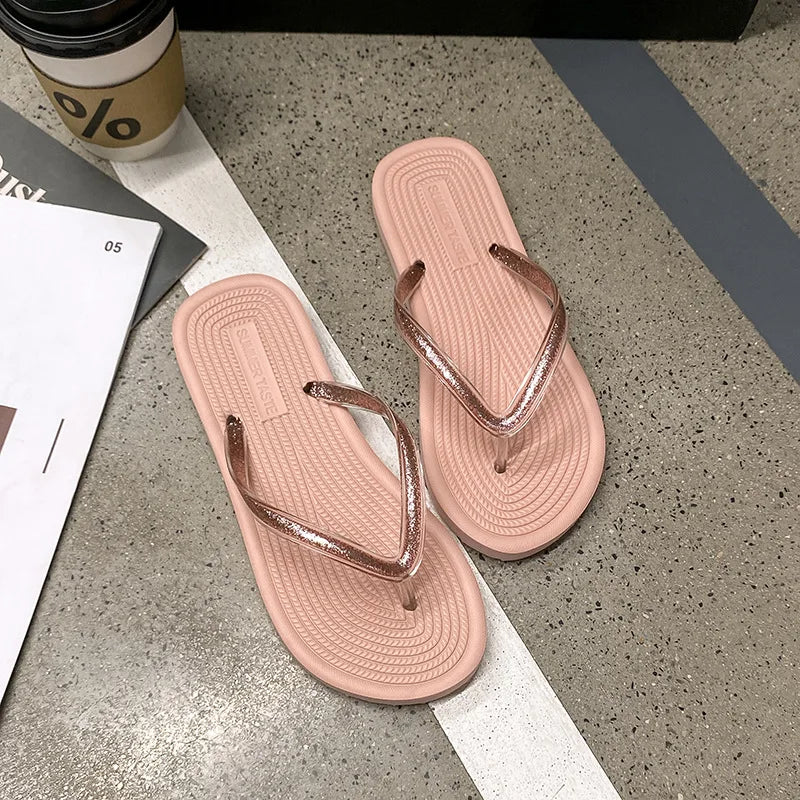 Women's Anti-Slip Flip Flop Slippers – Beach, Bath & Indoor