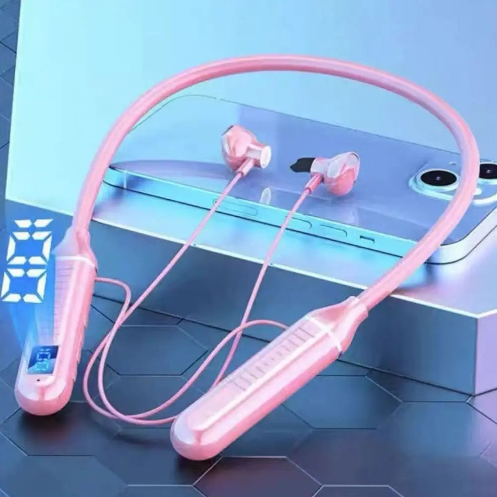 Waterproof Bluetooth Earphone Bluetooth 5.3 Aluminum Alloy Wireless Headphones Bilateral Stereo With Microphone Peaceful Pleasures Health and Wellness pink