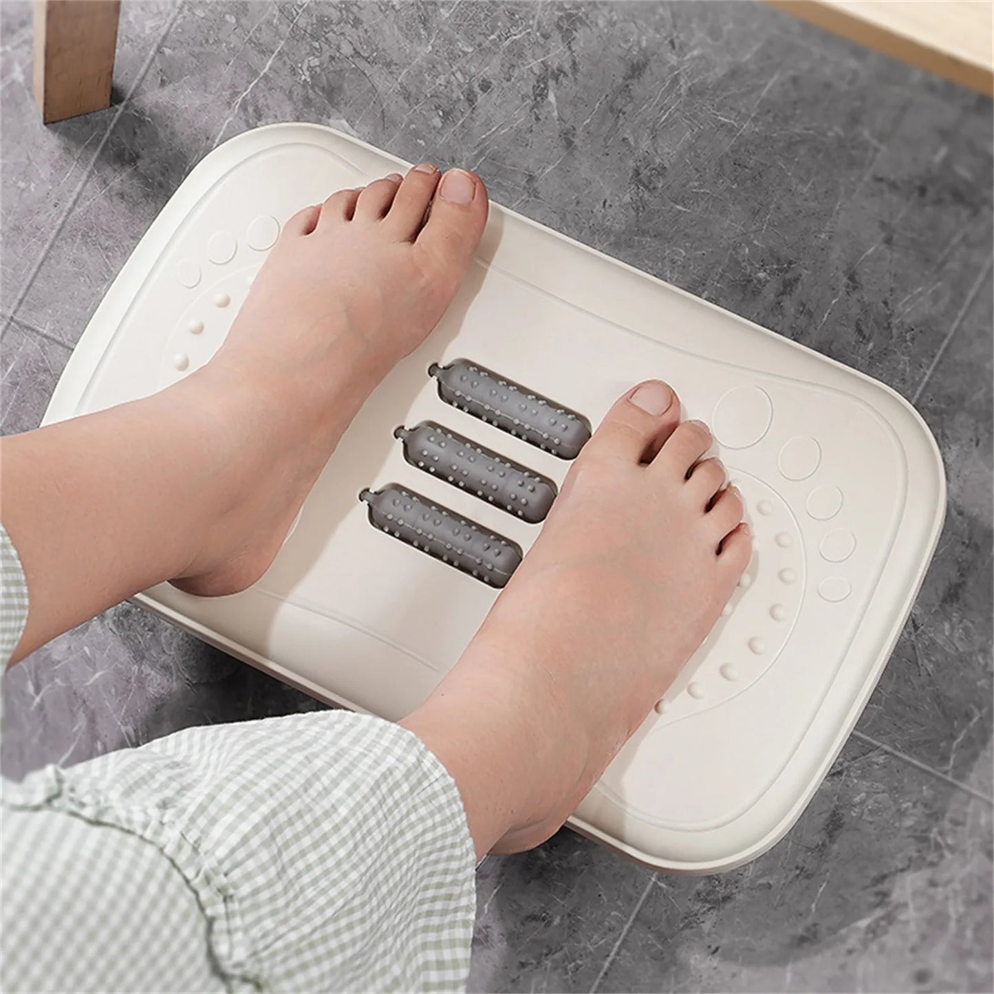 Ergonomic Rocking Footrest Under Desk | Massage Balance Board