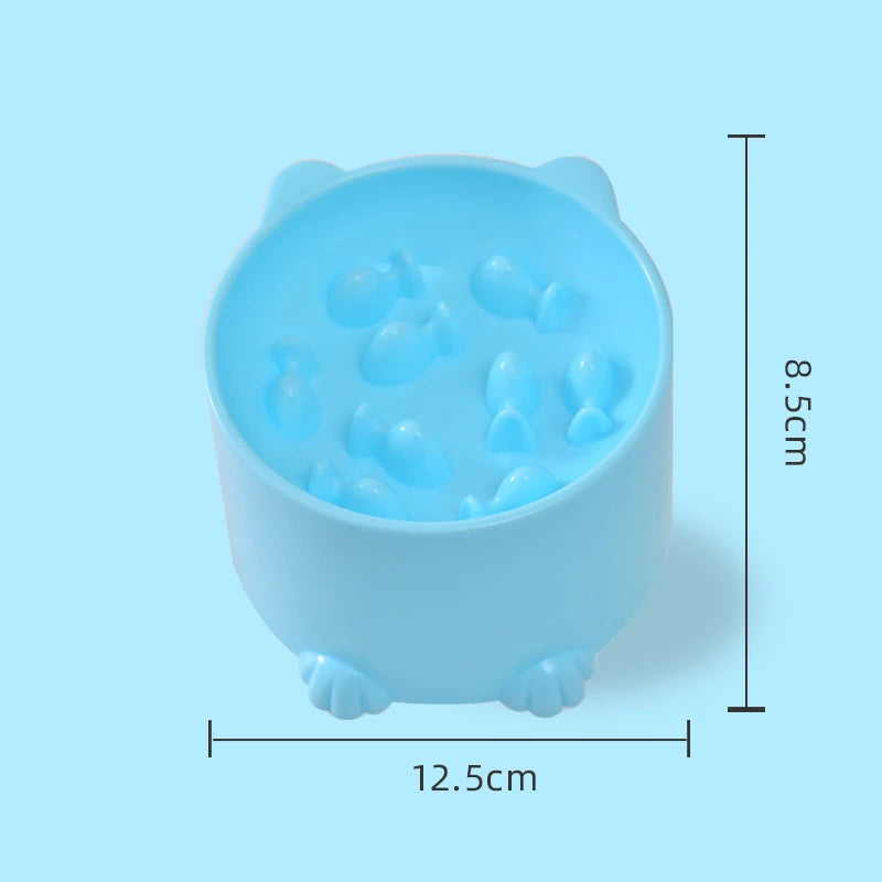 Slow Feeder Dog & Cat Bowl | Puzzle Dish for Fast Eaters