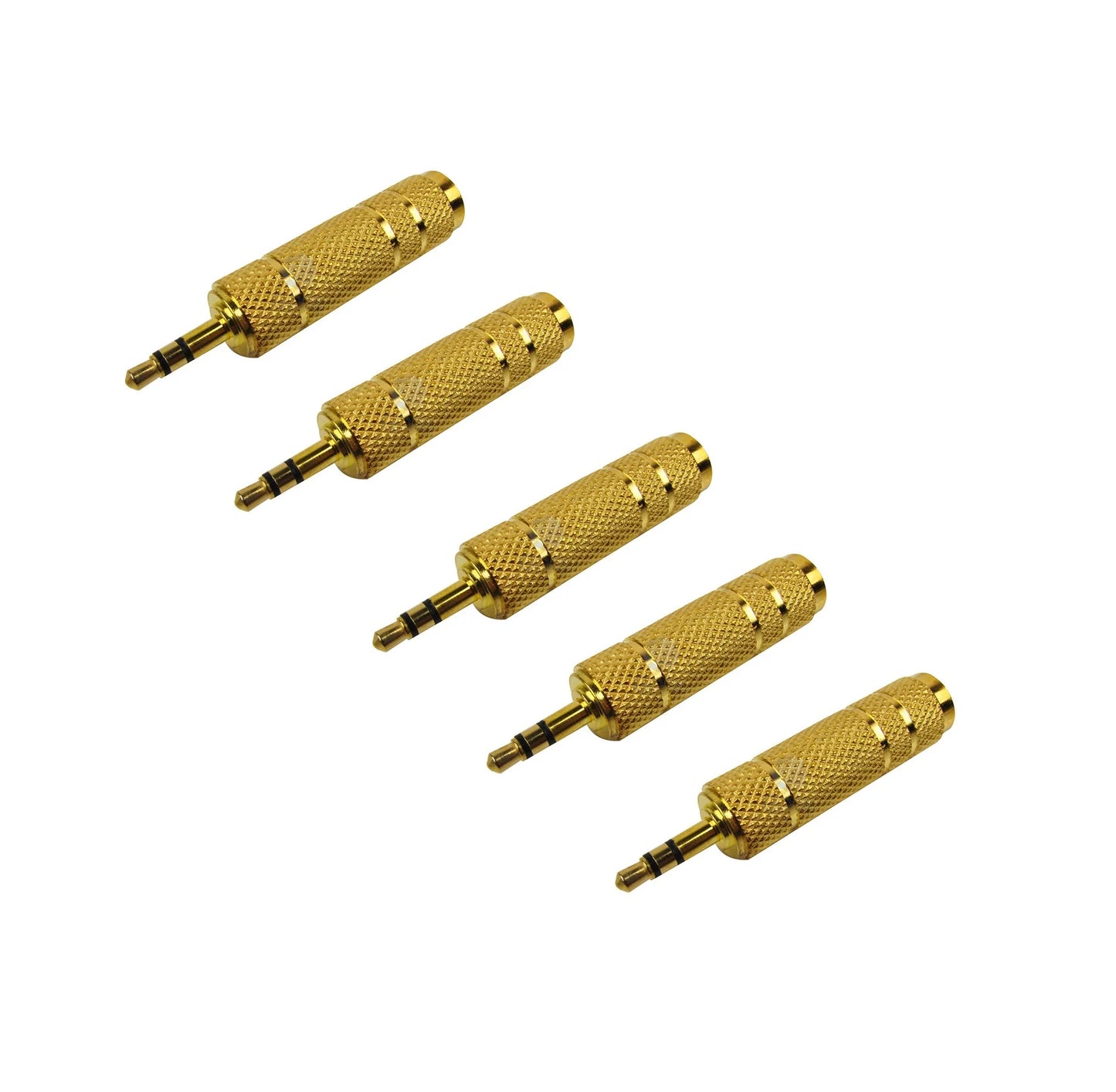 Electric Guitar Adapter Plug 3 5 Female 6 Male Gold-plated