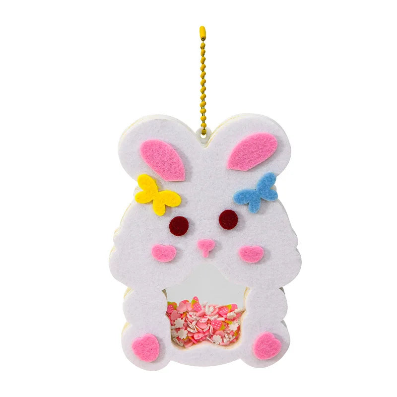 Cartoon Non Woven Shake Pendant DIY Material Kits Children Kids Easy